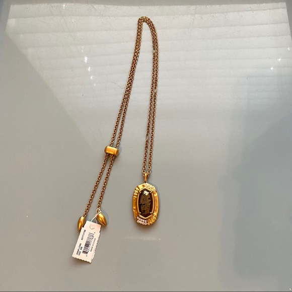 [SOLD] Kendra Scott Anna Necklace In Black Pyrite - Picture 1 of 4